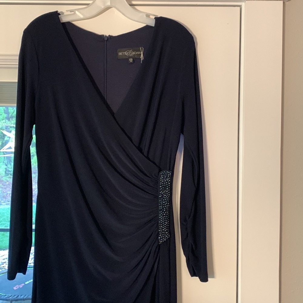 Navy long dress